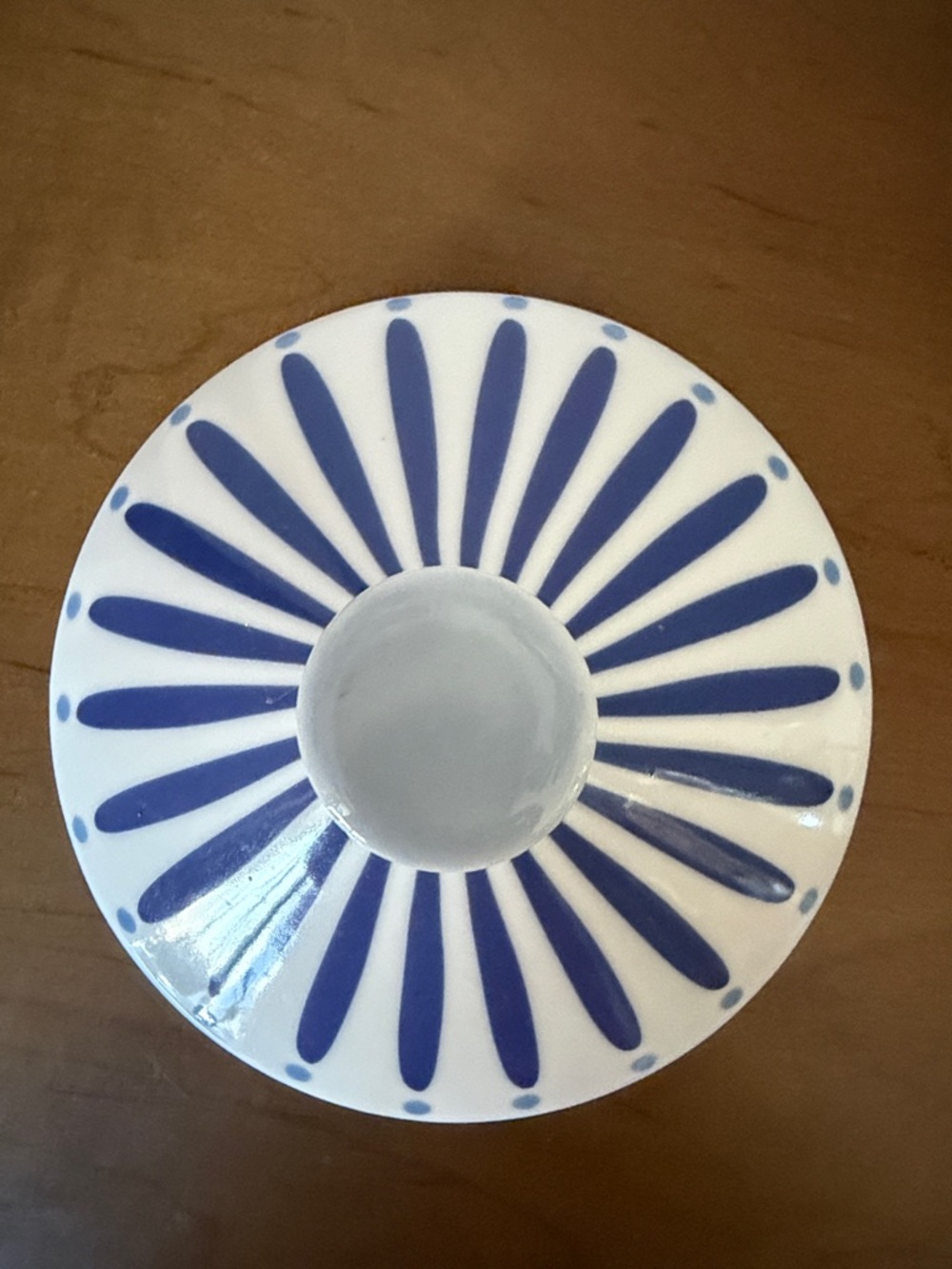 Coton Colors Iris Burst Round Butter Dish. - Picture 8 of 9